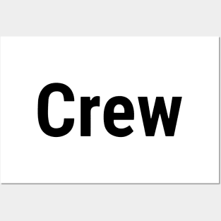 Crew Small Front print black Posters and Art